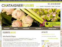 Tablet Screenshot of chataigner-fleurs.fr